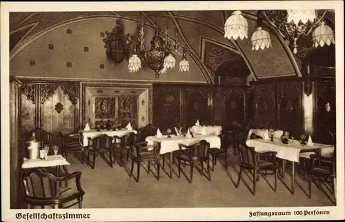 Ak Wien 1, Rathauskeller, Gesellschaftszimmer, Fassungsraum 100 Personen, Inh. Otto Kaserer