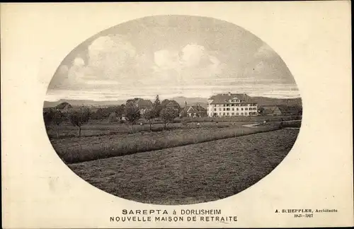 Ak Dorlisheim Elsass Bas Rhin, Sarepta, Nouvelle Maison de Retraite, Felder