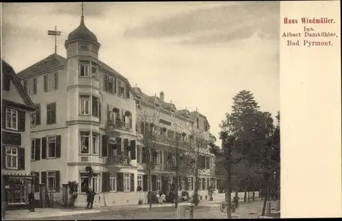 Ak Bad Pyrmont in Niedersachsen, Haus Windmühller, Inh. Albert Damköhler