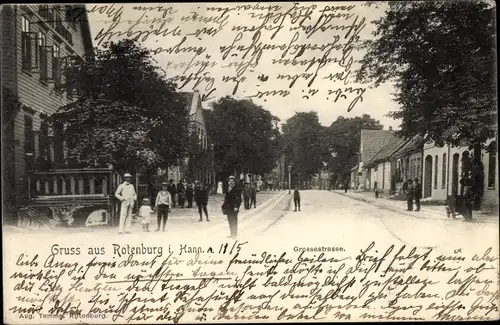 Ak Rotenburg an der Wümme, Großestraße