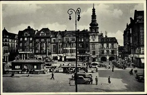 Ak Ostrava Mährisch Ostrau Region Mährisch Schlesien, Hlavni namesti, Hauptplatz