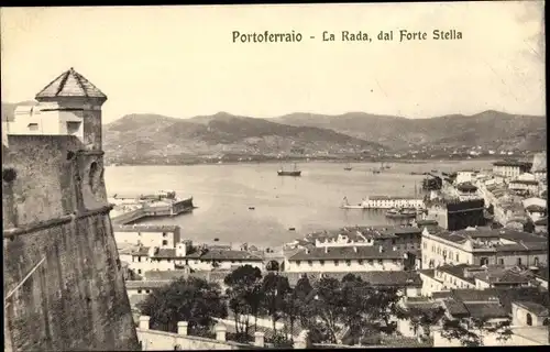 Ak Portoferraio Insel Elba Toskana, La Rada, dal Forte Stella