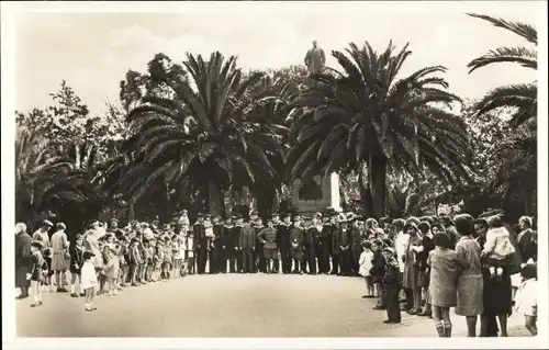 Ak A Coruña Galicien, Deutsche Marinesoldaten, Gruppenbild