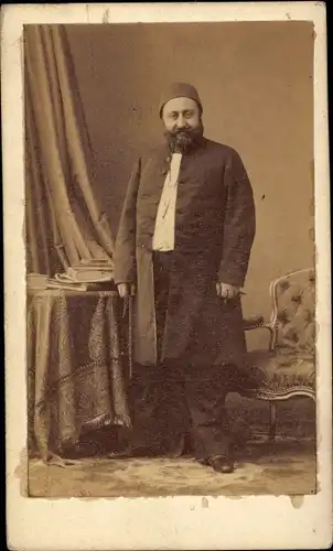 Carte de Visite Ahmed Vefik Pascha, türkischer Premierminister