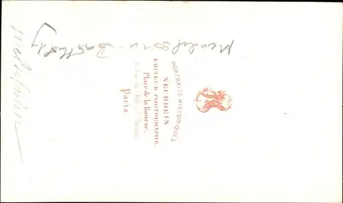 Carte de Visite Komponist Felix Mendelssohn Bartholdy