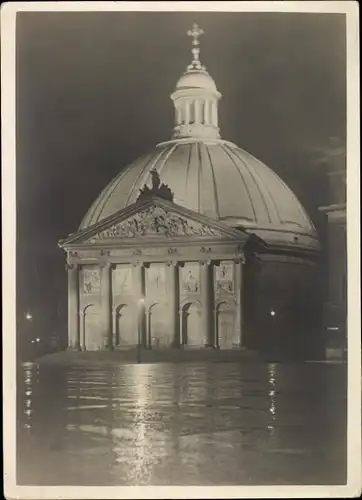Foto Berlin Mitte, St. Hedwigskathedrale bei Nacht, um 1940