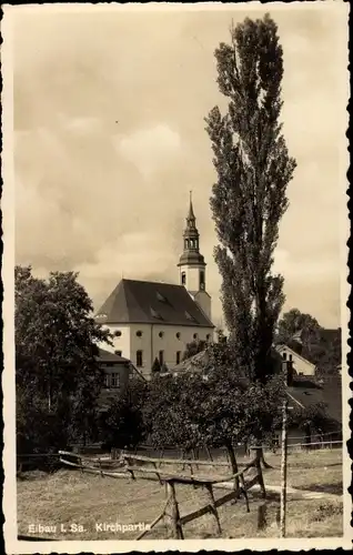 Ak Eibau Kottmar in der Oberlausitz, Kirchpartie