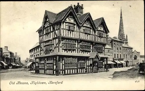 Ak Hereford West Midlands England, Old Houses, Hightown