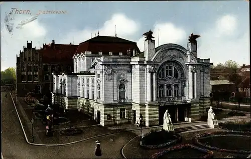 Ak Toruń Thorn Westpreußen, Stadttheater