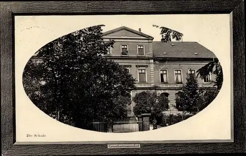 Ak Großhartmannsdorf im Erzgebirge, Schule