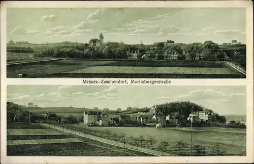 Ak Zaschendorf Meißen in Sachsen, Moritzburgerstraße