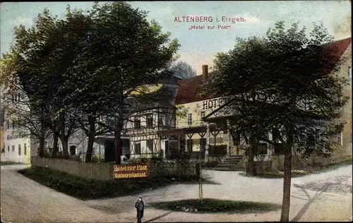 Ak Altenberg im Erzgebirge, Hotel zur Post