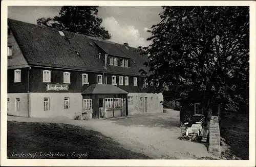 Ak Schellerhau Altenberg im Erzgebirge, Fremdenheim Lindenhof