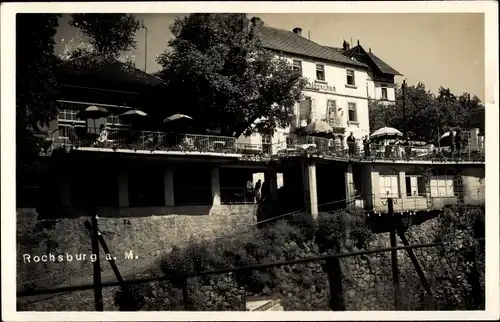 Foto Ak Rochsburg Lunzenau in Sachsen, Partie an der Mulde mit Muldenschlößchen