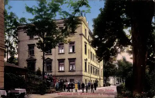 Ak Warmbad Wolkenstein in Sachsen, Villa Daheim