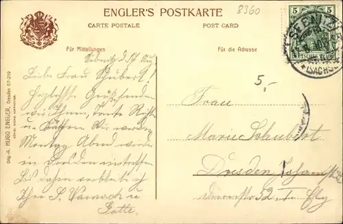 Ak Sebnitz Sächsische Schweiz, Teilansicht