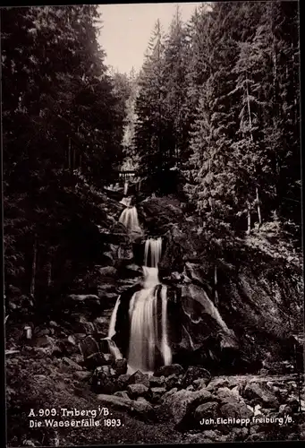 Ak Triberg im Schwarzwald, Wasserfall, Verlag Joh. Elchlepp