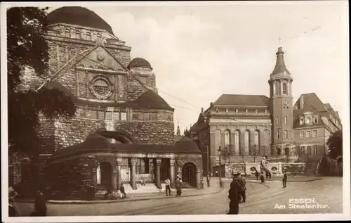 Ak Essen im Ruhrgebiet, Am Steelertor, Synagoge