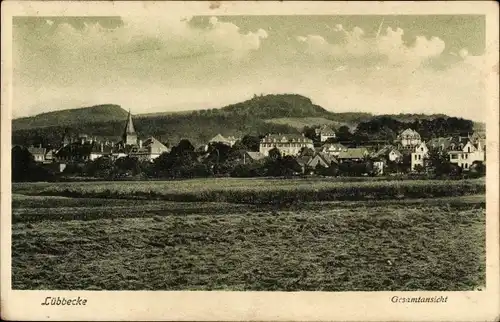 Ak Lübbecke in Westfalen, Totalansicht der Ortschaft