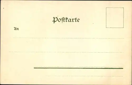 Litho Meiningen in Thüringen, Marktplatz