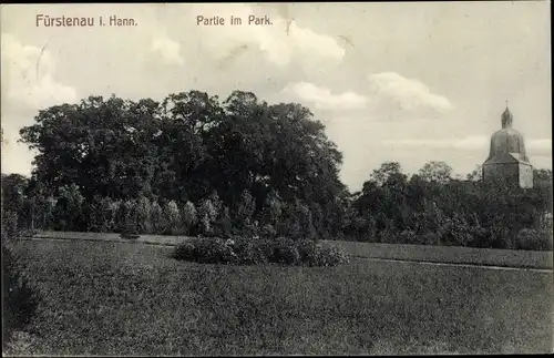 Ak Fürstenau Vechelde in Niedersachsen, Parkpartie