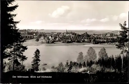 Ak Körbecke Möhnesee in Nordrhein Westfalen, Panorama