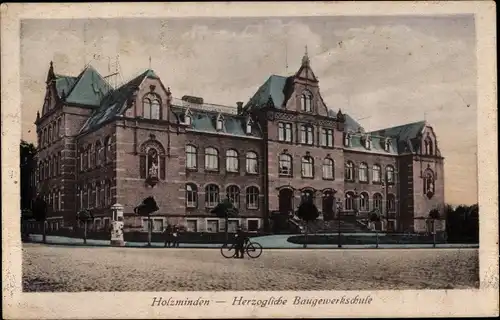 Ak Holzminden an der Weser, Herzogliche Baugewerkschule