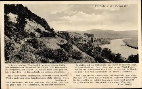 Lied Ak Brevörde an der Weser, Landschaft, Lied Ernst Krenge
