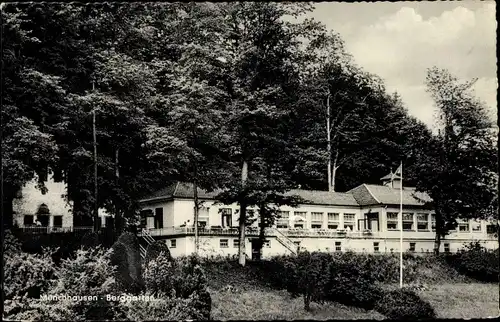 Ak Bodenwerder an der Weser, Münchhausen Berggarten, Inh. Alfred Homann