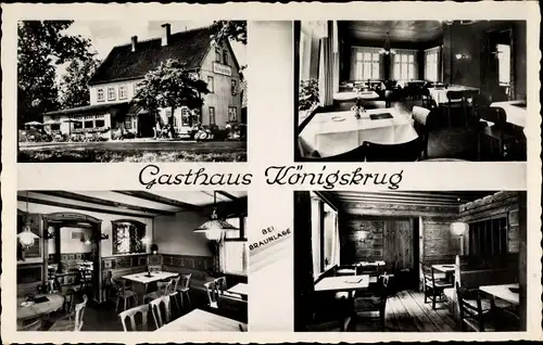 Ak Braunlage im Oberharz, Gasthaus Königskrug, Inh. Elise Knoth, Teilansichten 