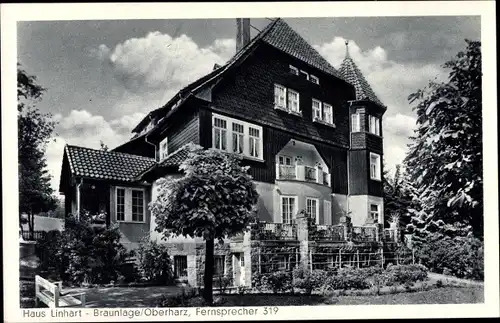 Ak Braunlage im Oberharz, Haus Linhardt