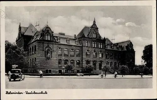 Ak Holzminden in Niedersachsen, Staatsbauschule