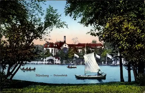 Ak Nürnberg in Mittelfranken, Dutzendteich