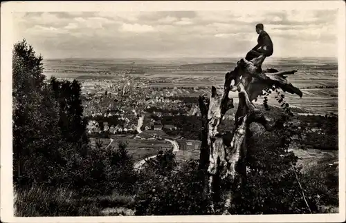 Ak Fellbach in Württemberg, Kappelberg, Panorama auf Fellbach