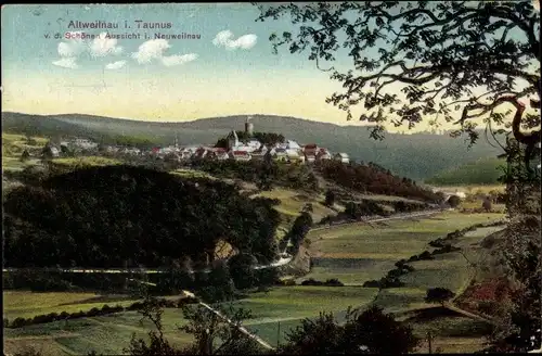 Ak Altweilnau Weilrod im Taunus, Panorama