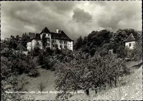 Ak Wies Steiermark, Bauerntöcherschule Schloss Burgstall