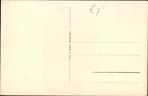 Ak Hoogkarspel Nordholland Niederlande, Ortsansichten, Bäume, Häuser, Kirchturm