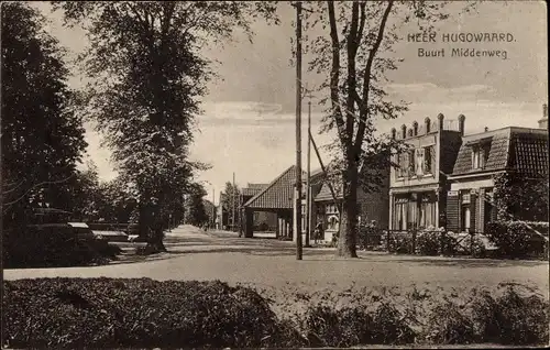 Ak Heer Hugowaard Heerhugowaard Nordholland Niederlande, Buurt Middenweg