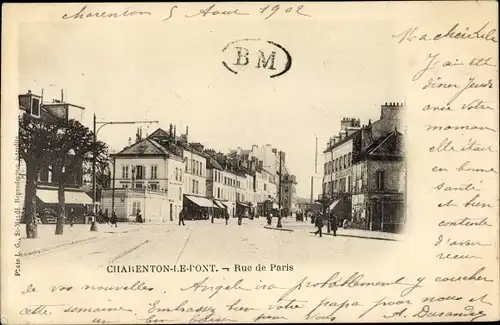 Ak Charenton le Pont Hauts de Seine,  Rue de Paris