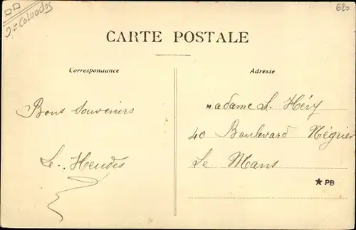 Ak Les Moutiers en Cinglais Calvados, L'Eglise