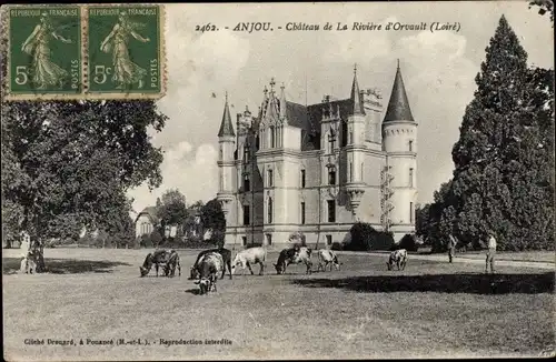 Ak Loiré Maine et Loire, Chateau de la Riviere d'Orvault