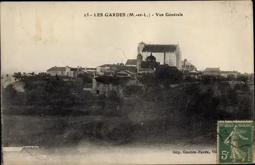 Ak Les Gardes Maine et Loire, Vue Generale