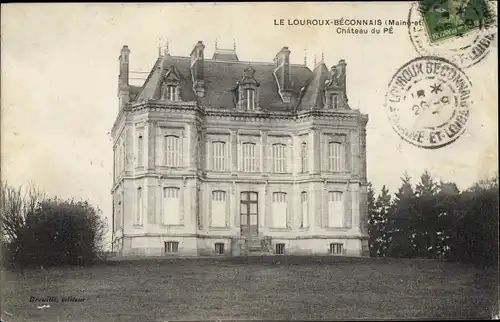 Ak Le Louroux-Béconnais Maine et Loire, Château du Pé