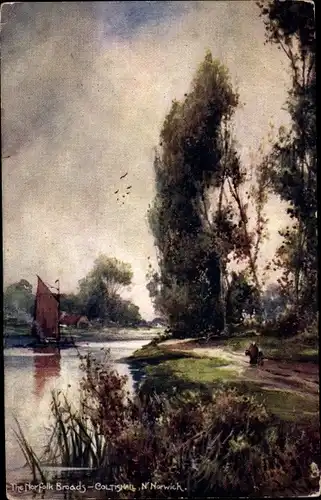 Künstler Ak Norwich Norfolk, The Norfolk Broads, Coltishall, Tuck 6488