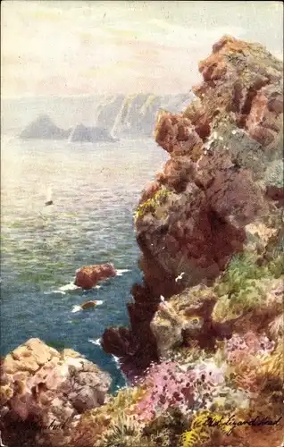 Künstler Ak Cornwall, Old Lizard Head, Tuck