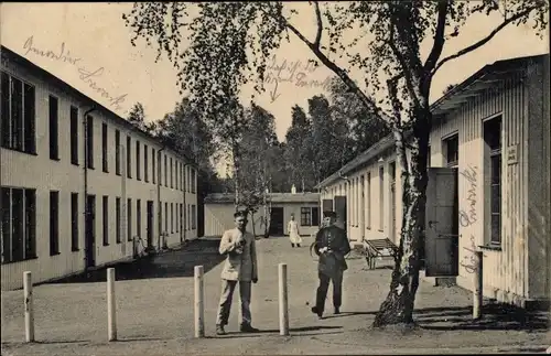 Ak Dresden Neustadt, Infanterie Baracken, Soldaten, Kaiserreich