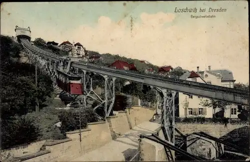 Ak Dresden Loschwitz, Bergschwebebahn