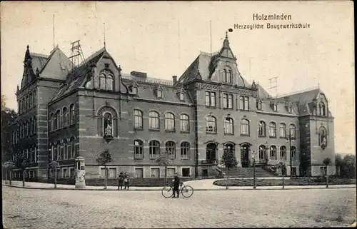 Ak Holzminden an der Weser, Herzogliche Baugewerkschule