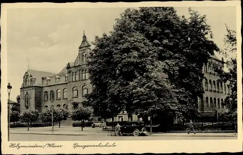 Ak Holzminden in Niedersachsen, Baugewerkschule, Stengel 70872