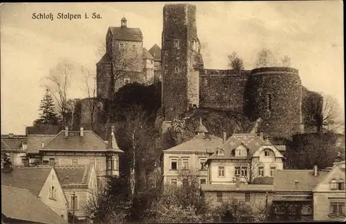 Ak Stolpen in Sachsen, Schloss Stolpen, Ruine